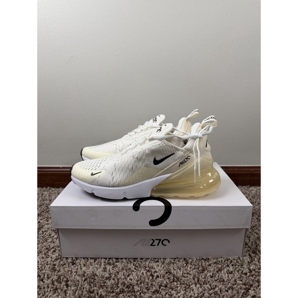 New Nike‎ AIR MAX 270 Women's SAIL - BLACK - COCONUTMILK AH6789-124 Size 8